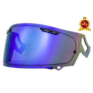 山城(yamashiro) EXTRAシールド (エキストラ) ミラーシールド【ARAI VAS-V MVシールド】スモーク/ブルー【RX-7X/ASTRO-GX/RAPIDE-NEO/XD 他 対応】