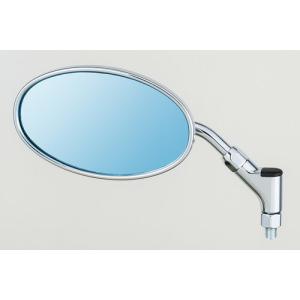 タナックス TANAX バイクミラー ナポレオン クラシカル3ミラー シルバー ブルー鏡 左右共通 ネジ径10mm AB3-101-10B (1本入り)｜moto-zoa2号店