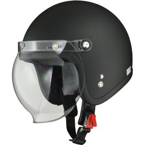 リード工業 (LEAD) ジェットヘルメット MOUSSE (ムース) ハーフマットブラック フリーサイズ (57-60cm未満)｜moto-zoa2