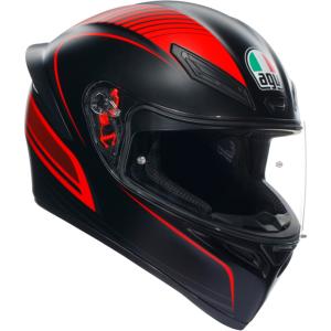 AGV(エージーブイ) バイクヘルメット K1 S WARMUP MATT BLACK/RED (ウォームアップ マットブラック/レッド) Sサイズ (55-56cm) 18394007025-S｜moto-zoa2号店