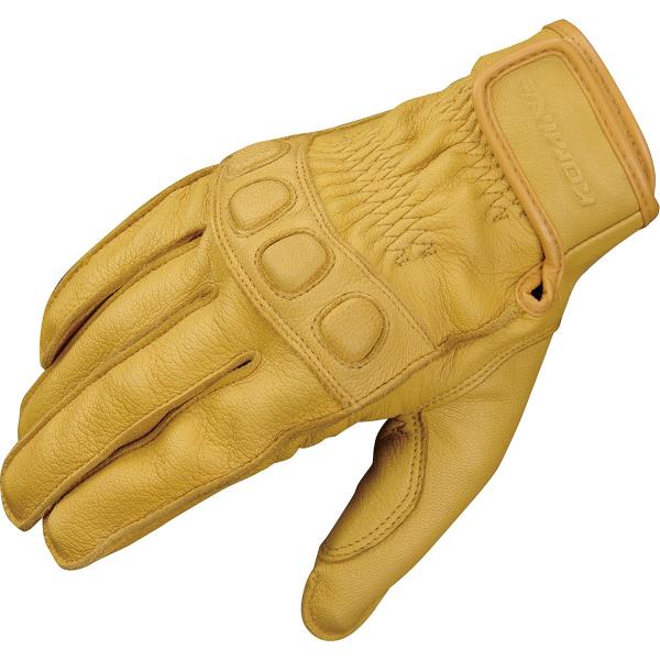 コミネ Komine バイクグローブ Gloves GK-720 ビンテージレザーグローブ ベージュ...