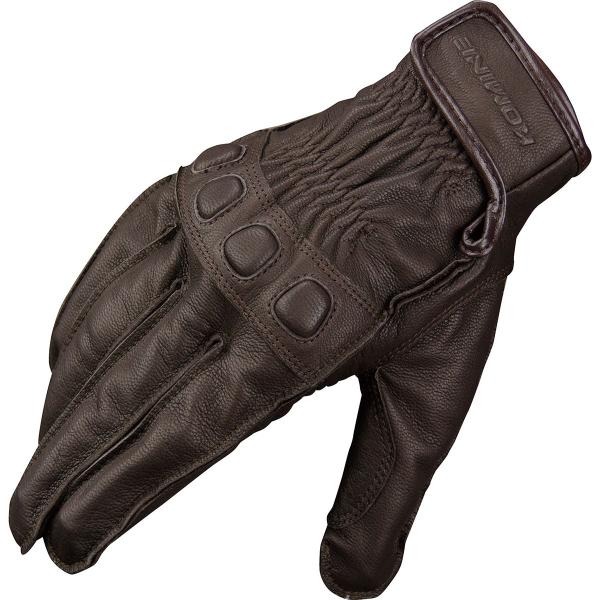 コミネ Komine バイクグローブ Gloves GK-720 ビンテージレザーグローブ ダーク ...
