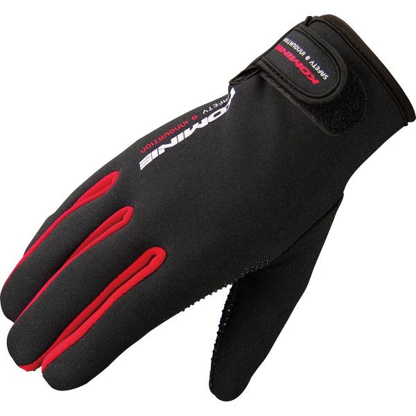 コミネ Komine バイクグローブ Gloves GK-753 ネオプレーングローブ レッド 赤 ...