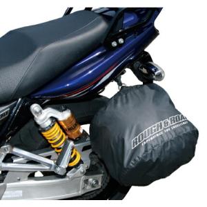 ROUGH&amp;ROAD (ラフ&amp;ロード) バイク用 レイングッズ ポケッタブルヘルメットカバー ブラッ...