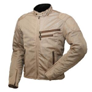 ROUGH&ROAD  バイク用 メッシュジャケット ライディングZIPメッシュジャケット ベージュ WMサイズ  RR7313BEL2