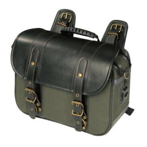 ROUGH&amp;ROAD (ラフ&amp;ロード) バイク用 サイドバッグ HBシングルサドルバッグM コットン...