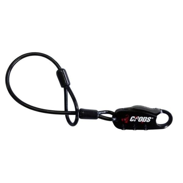 CROPS (クロップス) バイク 自転車 ヘルメット 盗難防止 防犯 ワイヤー ケーブル ロック ...