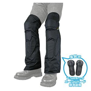 ROUGH&amp;ROAD (ラフ&amp;ロード) バイク用 プロテクター 膝 プロテクションスパッツ ブラック...