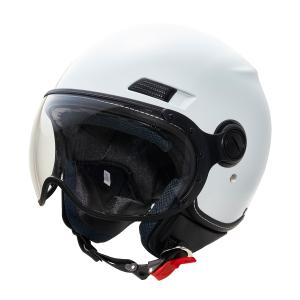 マルシン(Marushin) バイクヘルメット ジェット SAFIT MS-340 パールホワイト Lサイズ (59~60cm)｜moto-zoa ヤフーショッピング店