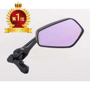 タナックス  バイクミラー ナポレオン シャークミラー3 ブラック 防眩鏡 左右共通 10mm正ネジ AOS3