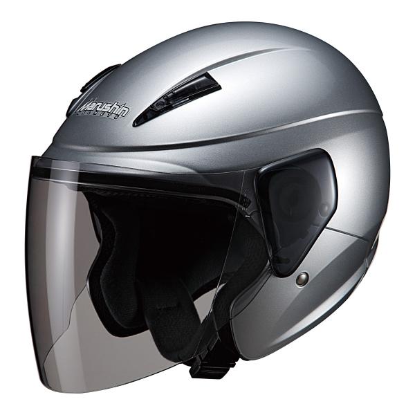 マルシン(Marushin) バイクヘルメット セミジェット M-520 シルバー フリーサイズ (...