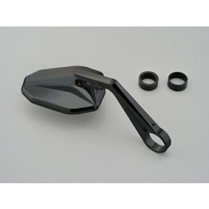 ハイサイダー フェッララ2 ブラック バーエンドミラー デイトナ HIGHSIDER バーエンドミラー フェッララⅡ クローム アダプター