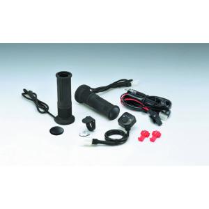 メダカ　バイク用 キジマハンドルグリップ ヒーターブラック KIJIMA（キジマ） バイク用 ハンドル グリップヒーター GH08 標準