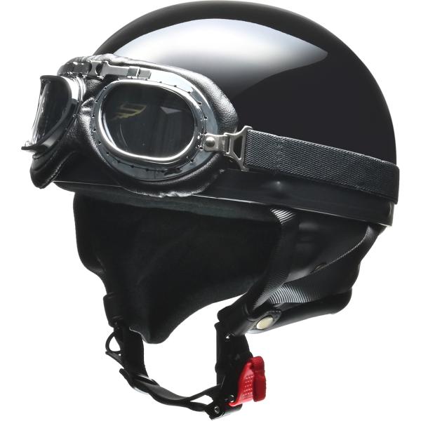 リード工業 (LEAD) ハーフヘルメット CROSS CR-750 ブラックメタリック フリーサイ...