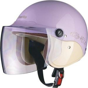 リード工業  ジェットヘルメット Street Alice QJ-3 パールパープル レディースフリーサイズ
