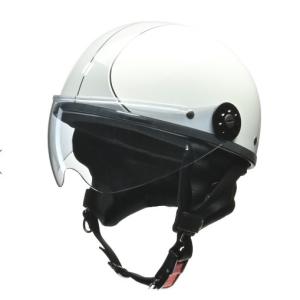 リード工業 (LEAD) 自転車 バイク用 ハーフヘルメット O-ONE ホワイト/シルバー フリーサイズ (57-60cm未満)｜moto-zoa ヤフーショッピング店