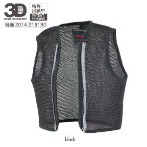 コミネ Komine バイク用 ジャケット Jacket JK-078 3Dメッシュライニングベスト ブラック 黒 Mサイズ 07-078/BK/M｜moto-zoa