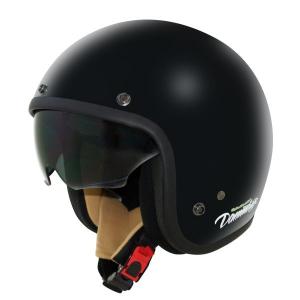 ダムトラックス  バイク用ヘルメット ジェット AIR MATERIAL  パールブラック キッズサイズ