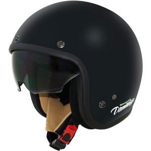 ダムトラックス  バイク用ヘルメット ジェット AIR MATERIAL  フラットブラック キッズサイズ