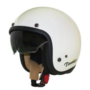 ダムトラックス  バイク用ヘルメット ジェット AIR MATERIAL  オフホワイト レディースサイズ