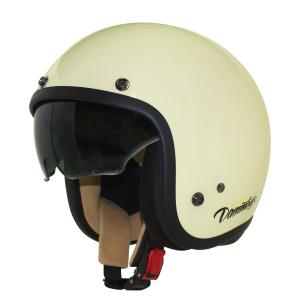 ダムトラックス  バイク用ヘルメット ジェット AIR MATERIAL  パールアイボリー レディースサイズ