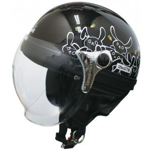ダムトラックス  バイク用ヘルメット ハーフ CARINA HARF カリーナハーフ ブラックラビット レディース