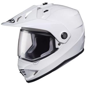RSタイチ  バイク用 ヘルメット オフロード HJC DS-X1 ソリッド ホワイト Sサイズ HJH133WH01S