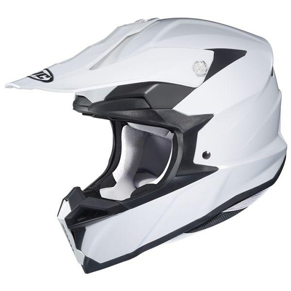RSタイチ バイク用 ヘルメット オフロード HJC i50 ソリッド ホワイト Sサイズ(55-5...