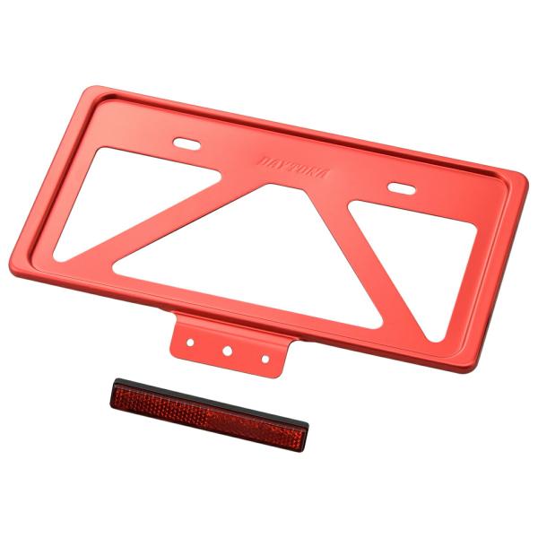 デイトナ DAYTONA バイク用 軽量ナンバープレートホルダー リフレクター付き Lサイズ(126...