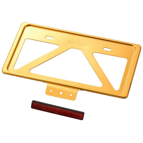 デイトナ DAYTONA バイク用 軽量ナンバープレートホルダー リフレクター付き Lサイズ(126...