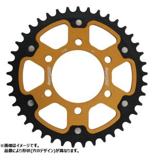 Supersproxバイク用 lスプロケット ステルスアルミ&スチール 44T 山城（YAMASHIRO） スーパースプロックス(Supersprox) バイク用