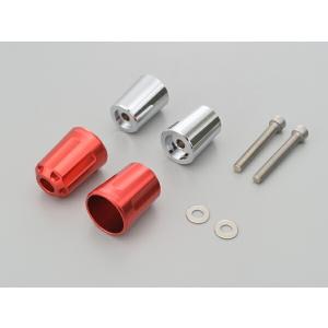 25日クーポン配布 デイトナ DAYTONA バイク用 バーエンド ヘビーウエイトバーエンド (リボルバー) レッド M8 17265