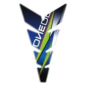 ROUGH&amp;ROAD (ラフ&amp;ロード) バイク用 タンクパッド print MOONスリム ブルー/...