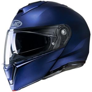 RSタイチ  バイク用 ヘルメット システムヘルメット HJC i90 ソリッド セミフラット メタリック ブルー XLサイズ HJH191BU01XL