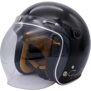 ダムトラックス  バイク用ヘルメット ジェット フラッパージェット ファイナリー パールブラック レディースサイズ