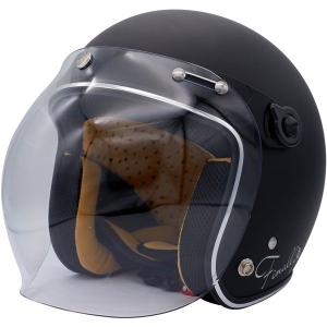 ダムトラックス  バイク用ヘルメット ジェット フラッパージェット ファイナリー マットブラック レディースサイズ