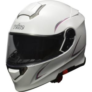 リード工業(LEAD)バイク用インナーシールド付きレディースシステムヘルメットreise(レイス)ホワイトSサイズ(55-56cm未満)