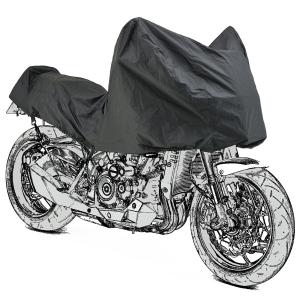 デイトナ DAYTONA 防犯 ボディカバー バイクカバー 汎用 ラージサイズ 撥水コート 旅行 キャンプ 雨除け ブラックカバー コンパクトハーフカバー 22144｜moto-zoa ヤフーショッピング店