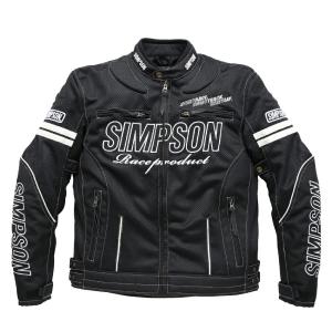 SIMPSON シンプソン バイク用 ジャケット メッシュジャケット ホワイト 3Lサイズ NSM-2201｜moto-zoa