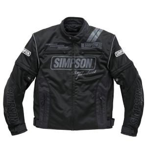 SIMPSON シンプソン バイク用 ジャケット メッシュジャケット ブラック LLサイズ NSM-2203｜moto-zoa