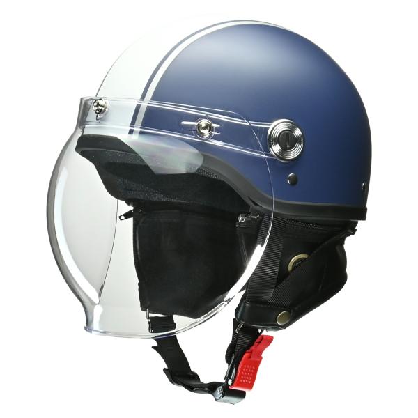 リード工業(LEAD) バイクヘルメット ハーフ CROSS バブルシールド付き CR-760 マッ...