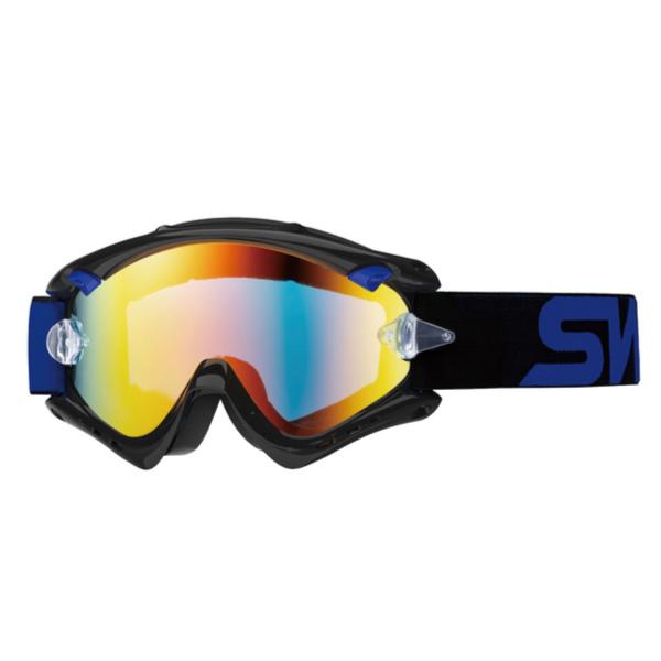 SWANS (スワンズ) バイク用 ダート・モトクロスゴーグル UVカット MX-RUSH-M BK...
