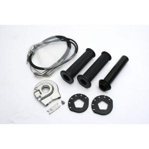 ACTIVE(アクティブ)バイク用 ハイスロKIT [EVO2] シルバー ラージボディー 巻取φ5...