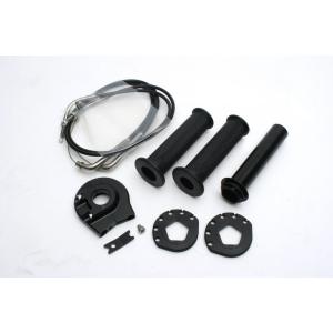 ACTIVE(アクティブ)バイク用 ハイスロKIT [EVO2] ブラック ラージボディー 巻取φ5...