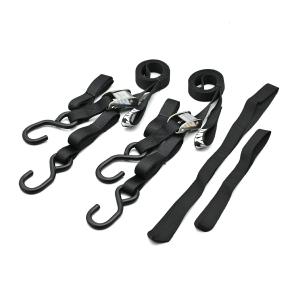 送料無料！バイク用  アウトドア　ラチェット白色タイダウンベルト　10個セット DAYTONA（デイトナ） バイク用 タイダウンベルト サブベルトセット 2本