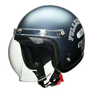 リード工業 LEAD バイク用 ジェット ヘルメット MOUSSE (ムース) マットダークブルー フリーサイズ (57〜60cm未満) 全排気量対応 UVカット