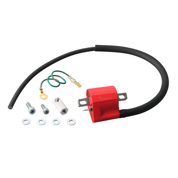 KITACO キタコ バイク用 イグニッションコイルフルキット CDI点火車用/レッド モンキー/ゴ...