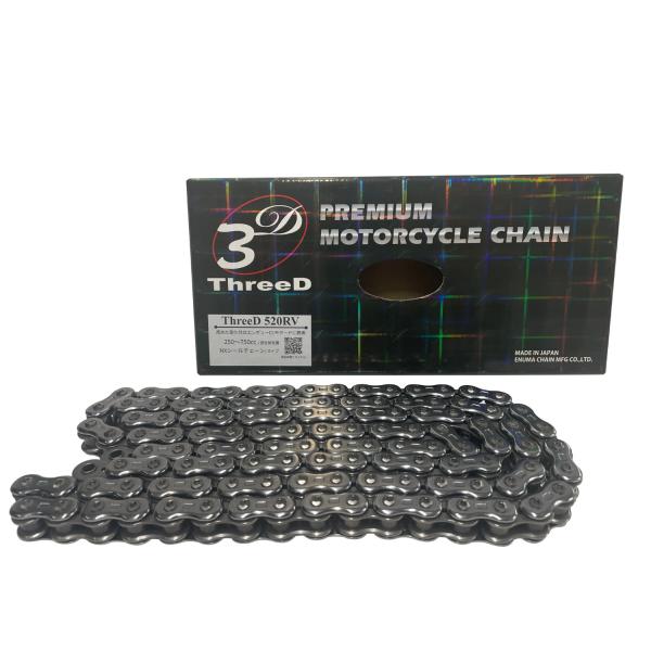 スリード ThreeD バイク用チェーン 520RV シルバー 116L MLJ (カシメジョイント...