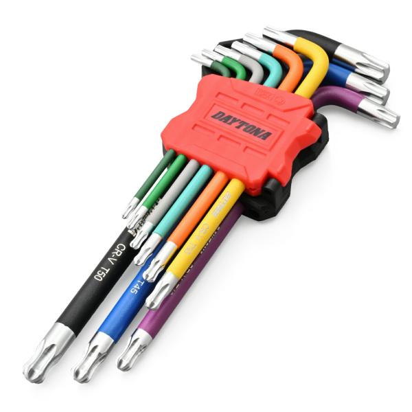 デイトナ DAYTONA バイク用 工具 トスクスレンチ セット 9本組 ボールポイント L字型 マ...
