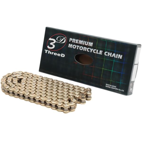 スリード ThreeD バイク用チェーン 520ZN ゴールド 112L MLJ (カシメジョイント...